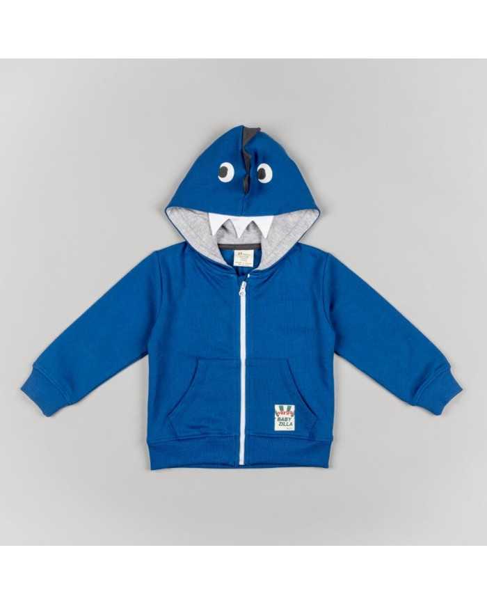 Chaqueta sudadera bebe niño Godzilla Azul