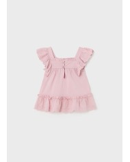 Camiseta algodón combinado bebé niña Dalia