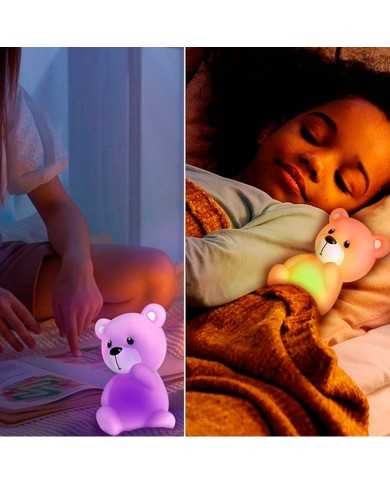 Lampara infantil quitamiedos a pilas Rosa Lampara infantil quitamiedos a pilas Rosa