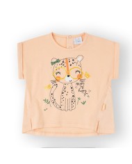 Conjunto algodón verano niña Naranja
