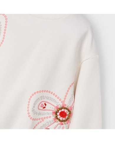 Pullover fantasía Hueso Pullover fantasía Hueso