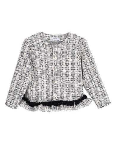 Chaqueta larga niña Alisia Negro