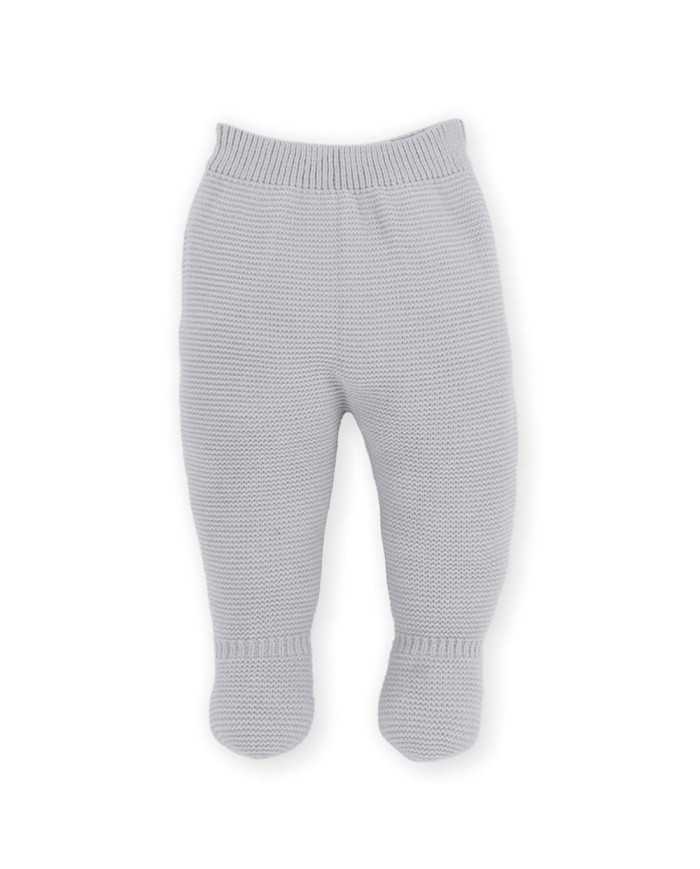 Polaina punto reves Gris claro