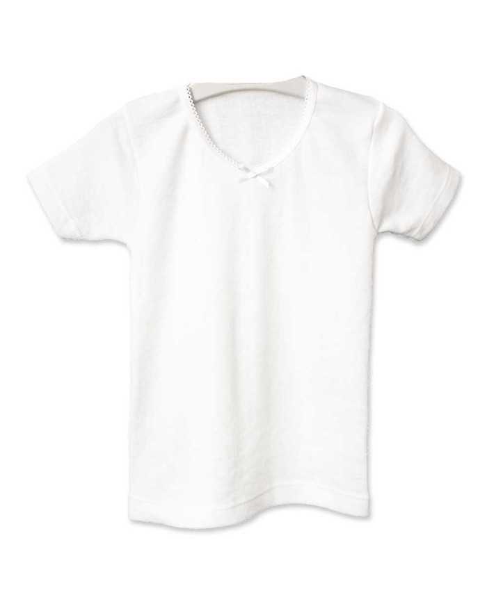 Camiseta interior niña termica MCorta Blanco