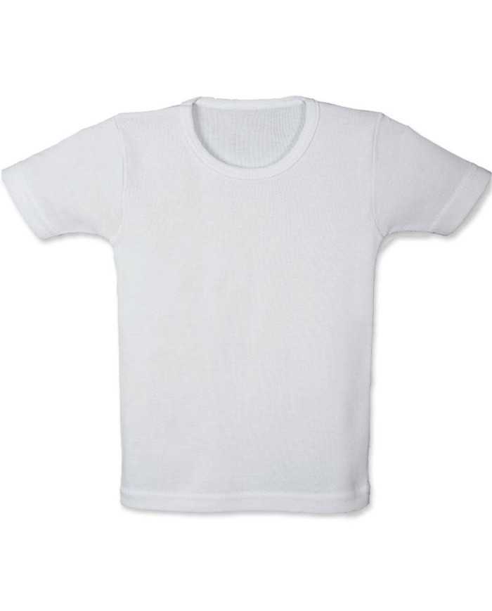Camiseta interior niño termica MCorta Blanco