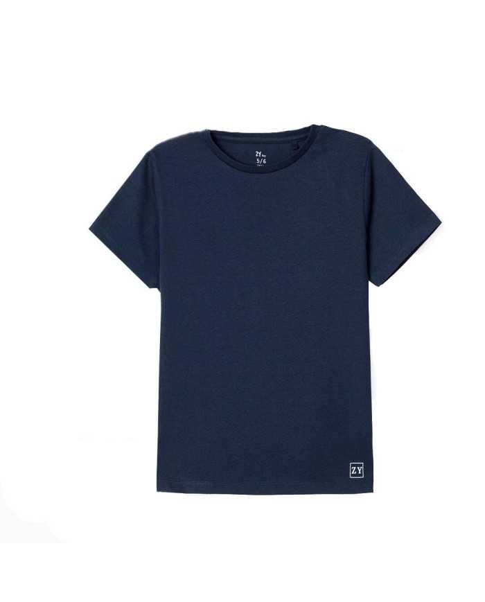 Camiseta Básica corta niño Azul