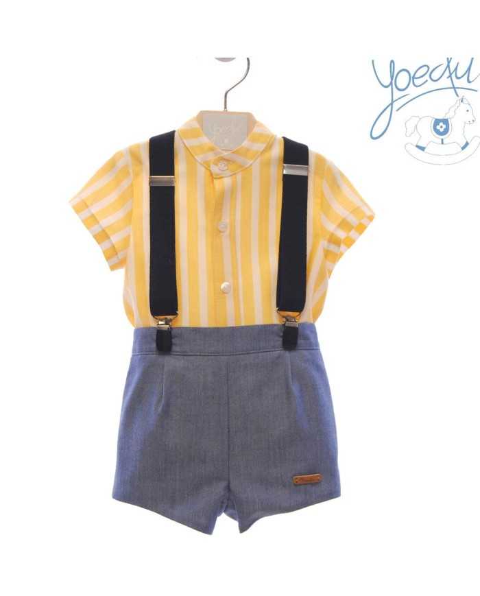 Conjunto tirantes rayas Girasol Azul Conjunto tirantes rayas Girasol Azul