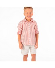 conjunto niño camisa rayas rojas Rojo conjunto niño camisa rayas rojas Rojo