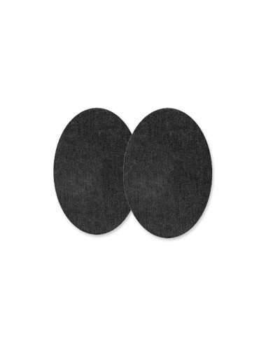 Rodillera pequeña pega con plancha Gris Oscuro