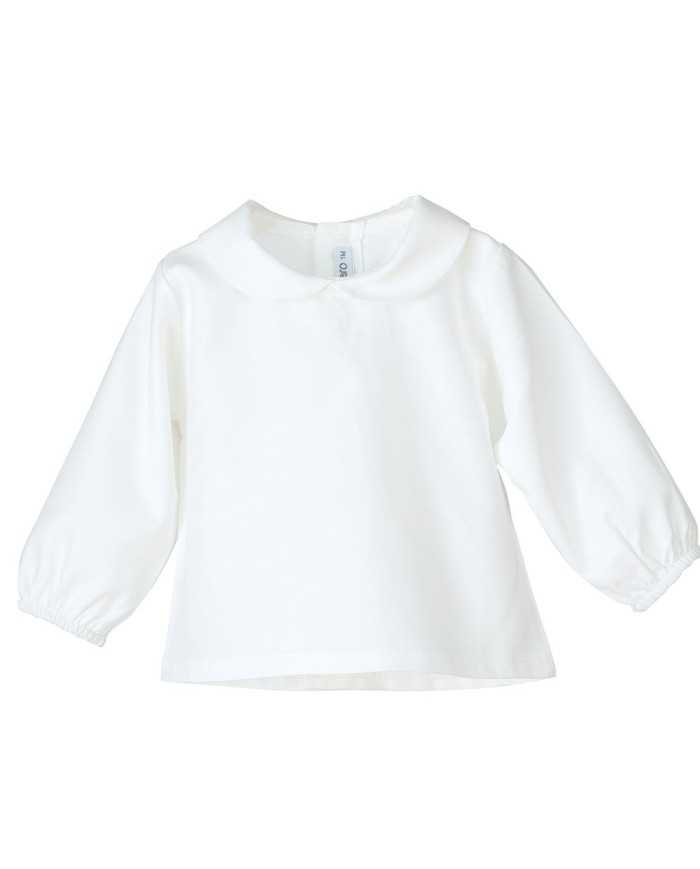 Camisa cuello bebe Crudo